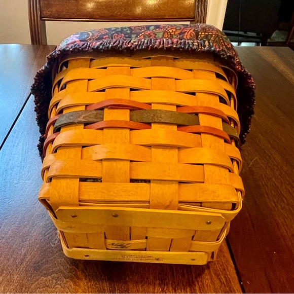 Longaberger Basket 1998 Father's Day Finders Keepers-Paisley Interior - Picture 5 of 13